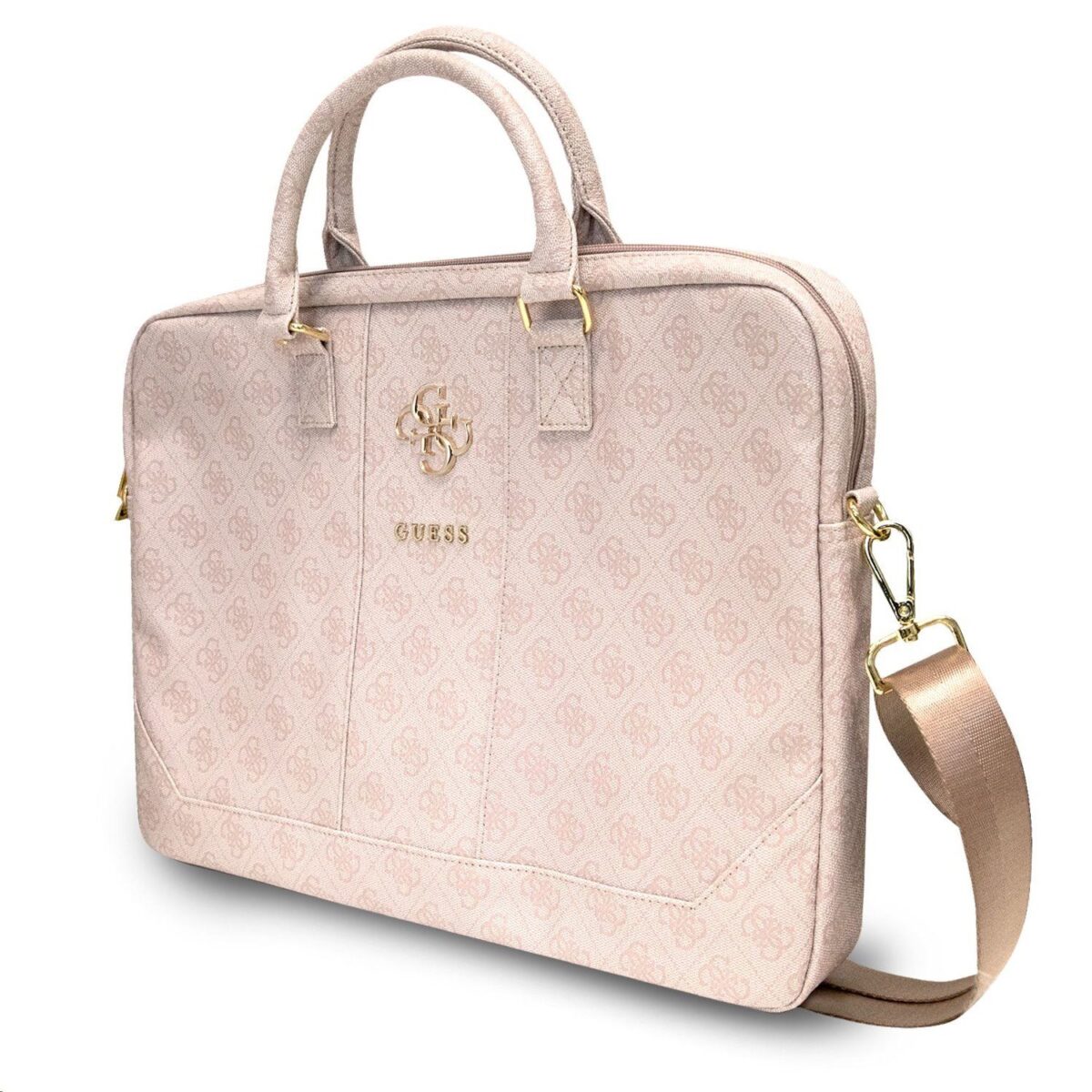 gucb15g4gfpi-guess-pu-4g-metal-logo-computer-bag-1.jpg.big_.jpg GUESS COMP. BAG QUILTED 4G PINK 16 - الصورة 1