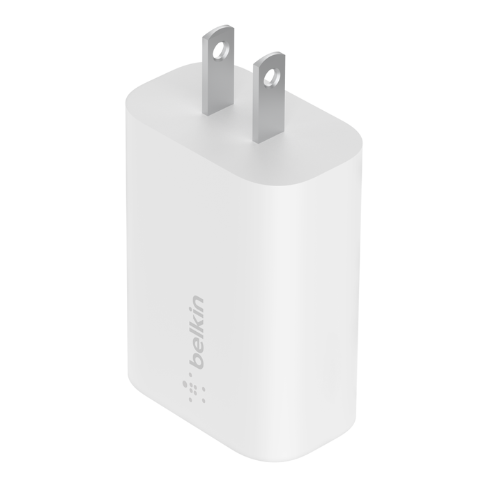 129265147_493250_Belkin_25W_C-LTG_Bundles_Wall_WCA004dq1MWH-B5_WCA004-1MWH-B5V2_Shot204_Web.png Belkin BOOST↑CHARGE™ USB-C PD 3.0 PPS Wall Charger 25W - White - الصورة 1