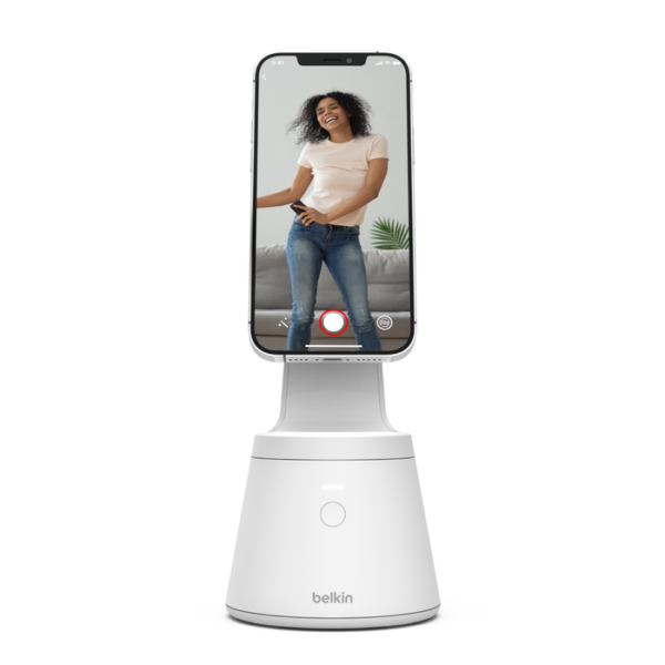 Belkin Magnetic Phone Mount with Face Tracking for iphone 13/12, White