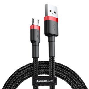 Baseus cafule Cable USB For Micro 2.4A 1m - Red/Black