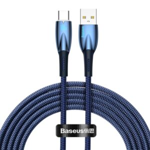 Baseus Glimmer Series Fast Charging Data Cable Type-C to Type-C 100W 1m Black