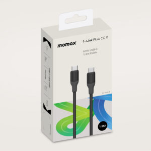 Momax 1-Link Flow CC X 60W USB-C Cable 1.2m (Black)