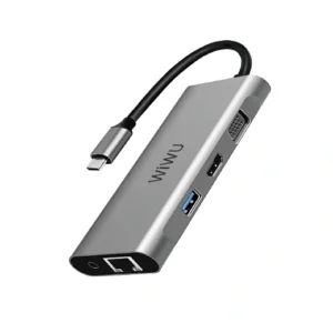 WIWU Alpha Mutifunctional USB C Fast Transmit Type C Hub 10-in-1 - Gray