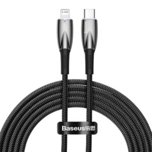 Baseus Glimmer Series Fast Charging Data Cable Type-C to iP 20W 1m Black