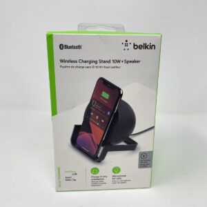 Belkin 10W Wireless Charging Stand + Speaker -BLACK