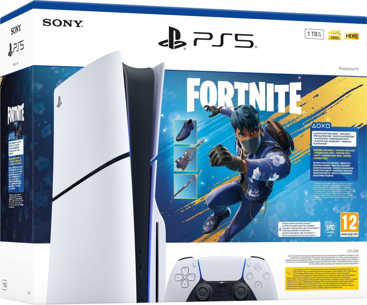 ⁦Sony PS5 CD Edition Slim With Fortnite Code (TRA)⁩ - الصورة ⁦1⁩